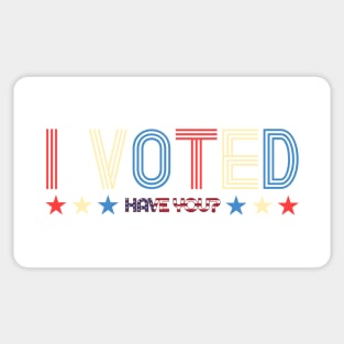 I Voted, Have You? Democracy Light Background Sticker